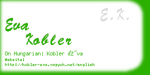 eva kobler business card